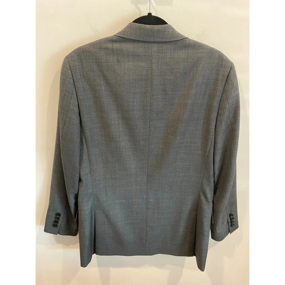 J Crew‎ Mens Grey Wool Blend Suit Jacket Blazer 38R